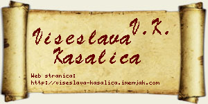 Višeslava Kasalica vizit kartica